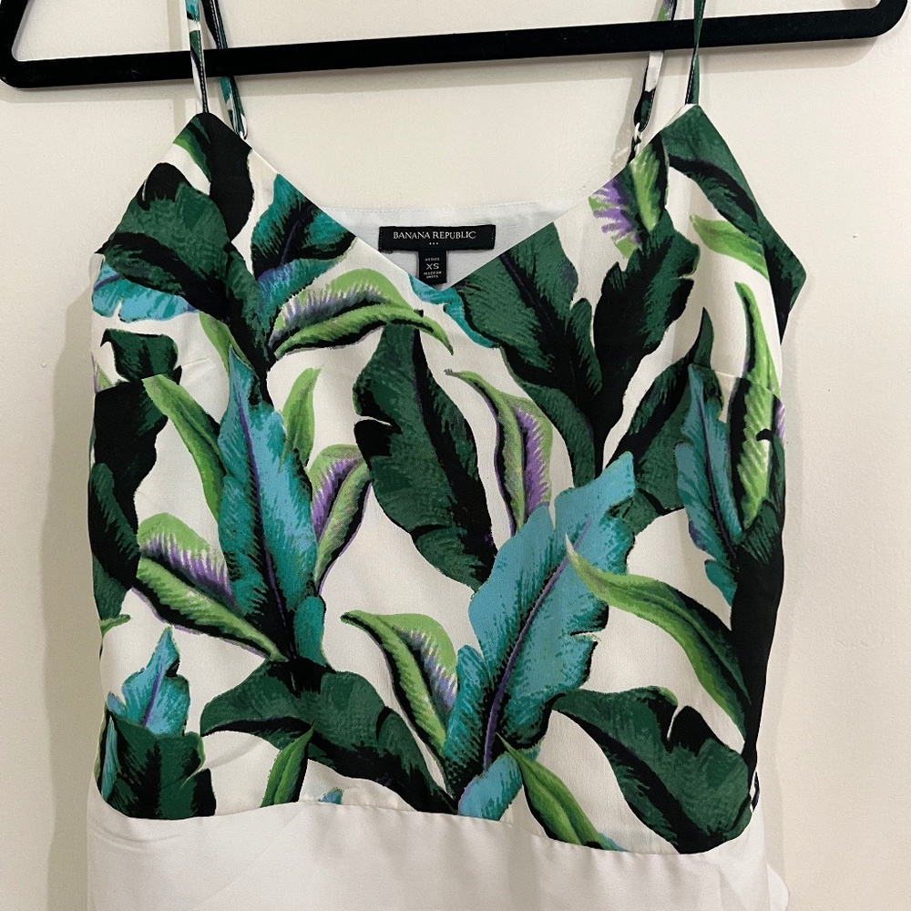 Work to play spaghetti strap satin top